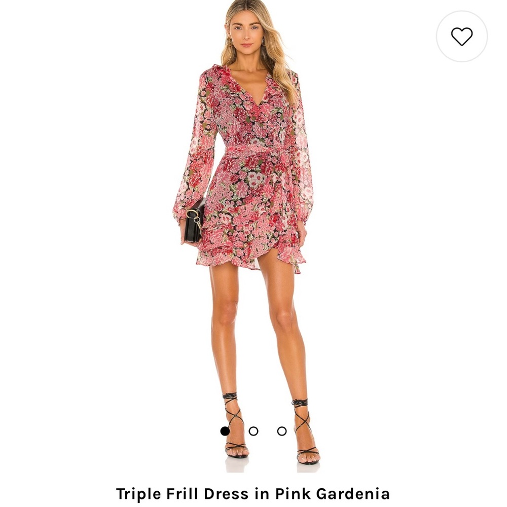 Bardot Triple Frill Dress Pink Gardenia